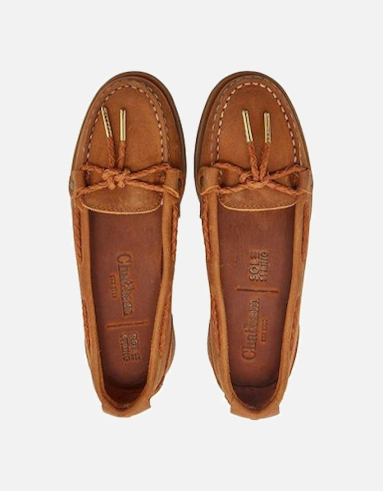 Women's Rota G2 Nubuck Slip On Boat Shoe Walnut