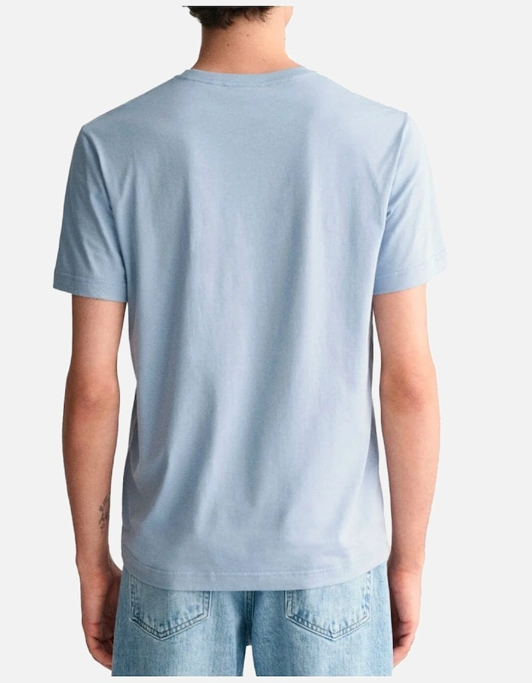 Regular Shield Short Sleeve T Shirt Dove Blue