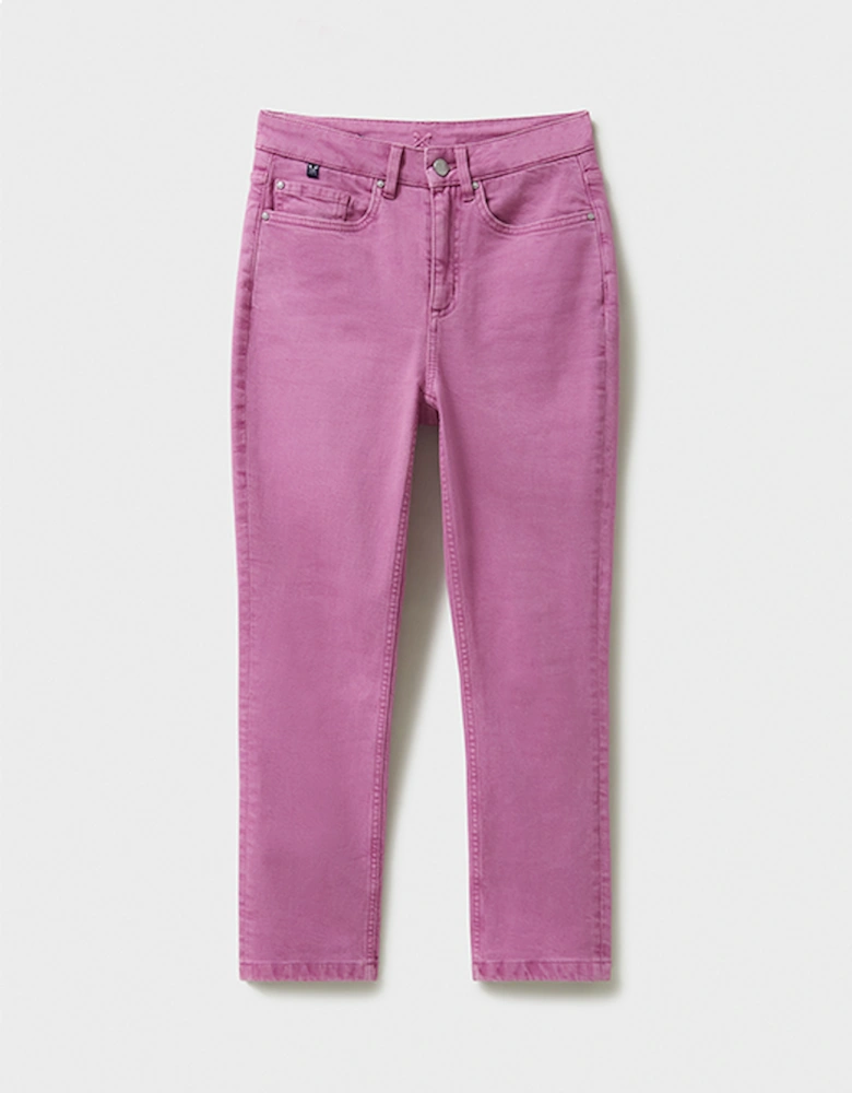 Women's Cropped Jean Hot Pink