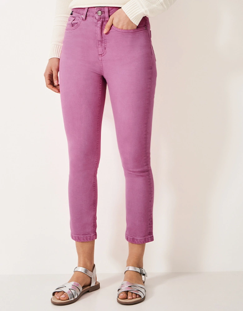 Women's Cropped Jean Hot Pink