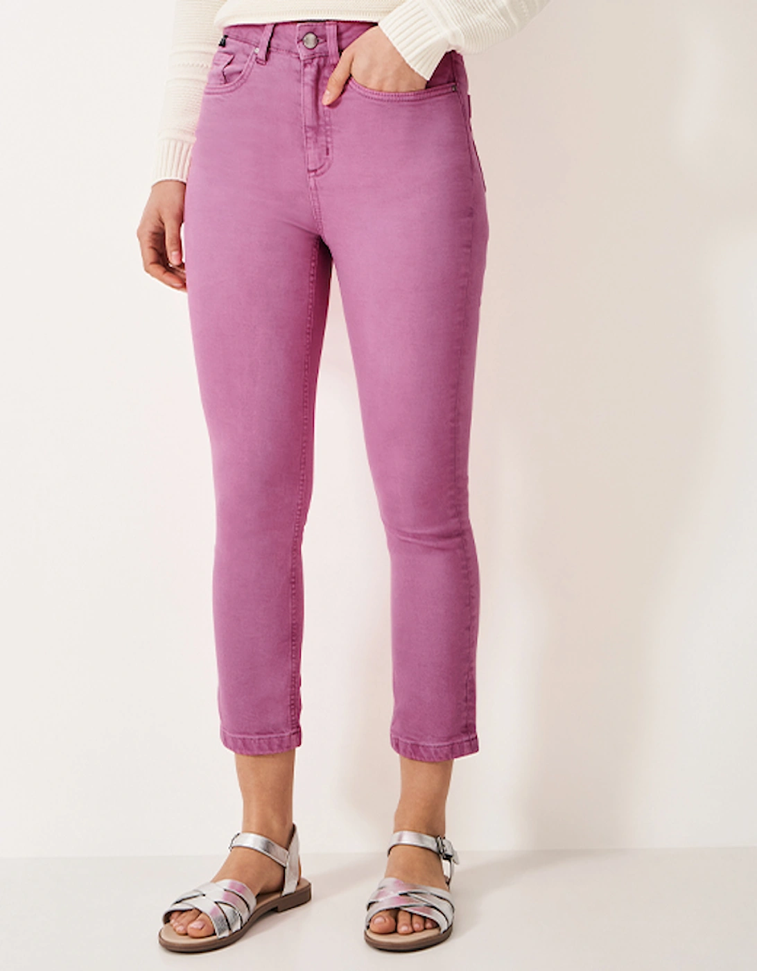 Women's Cropped Jean Hot Pink, 6 of 5