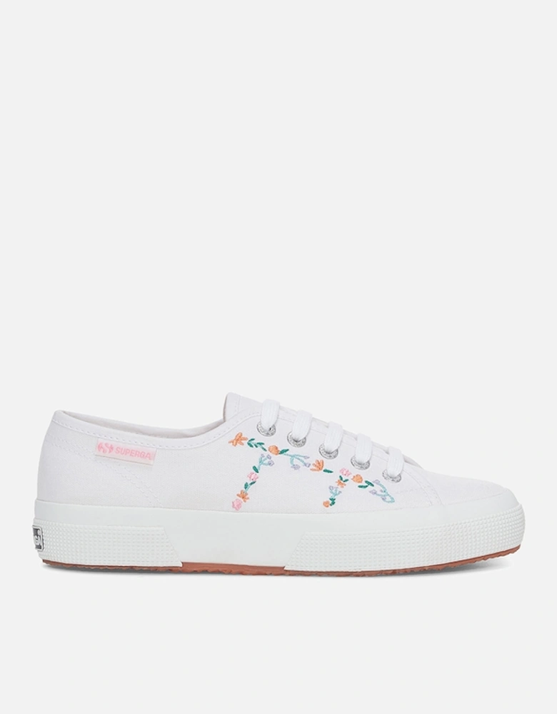 Women's 2750 Floral-Embroidered Canvas Trainers