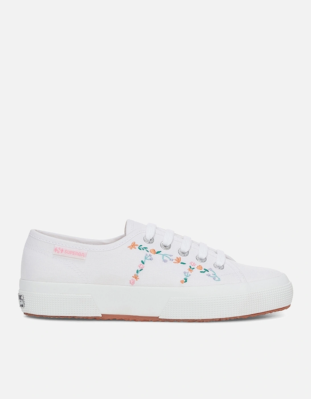 Women's 2750 Floral-Embroidered Canvas Trainers, 2 of 1