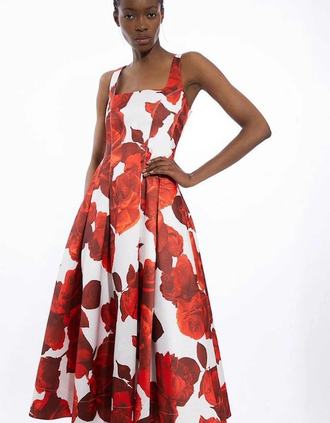 Rose Floral Twill Prom Dress, 5 of 4