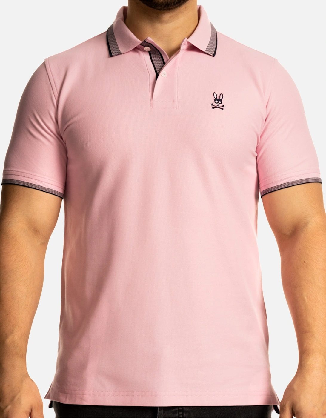 Mens Queensbury Pique Polo Shirt (Pink), 8 of 7