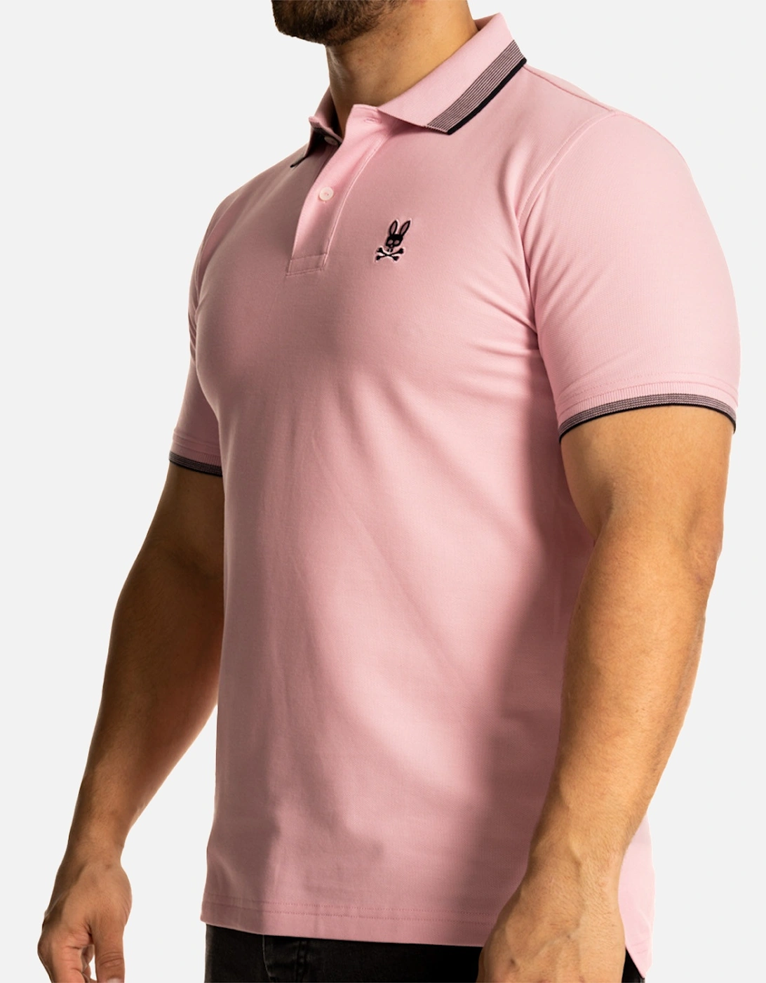 Mens Queensbury Pique Polo Shirt (Pink)