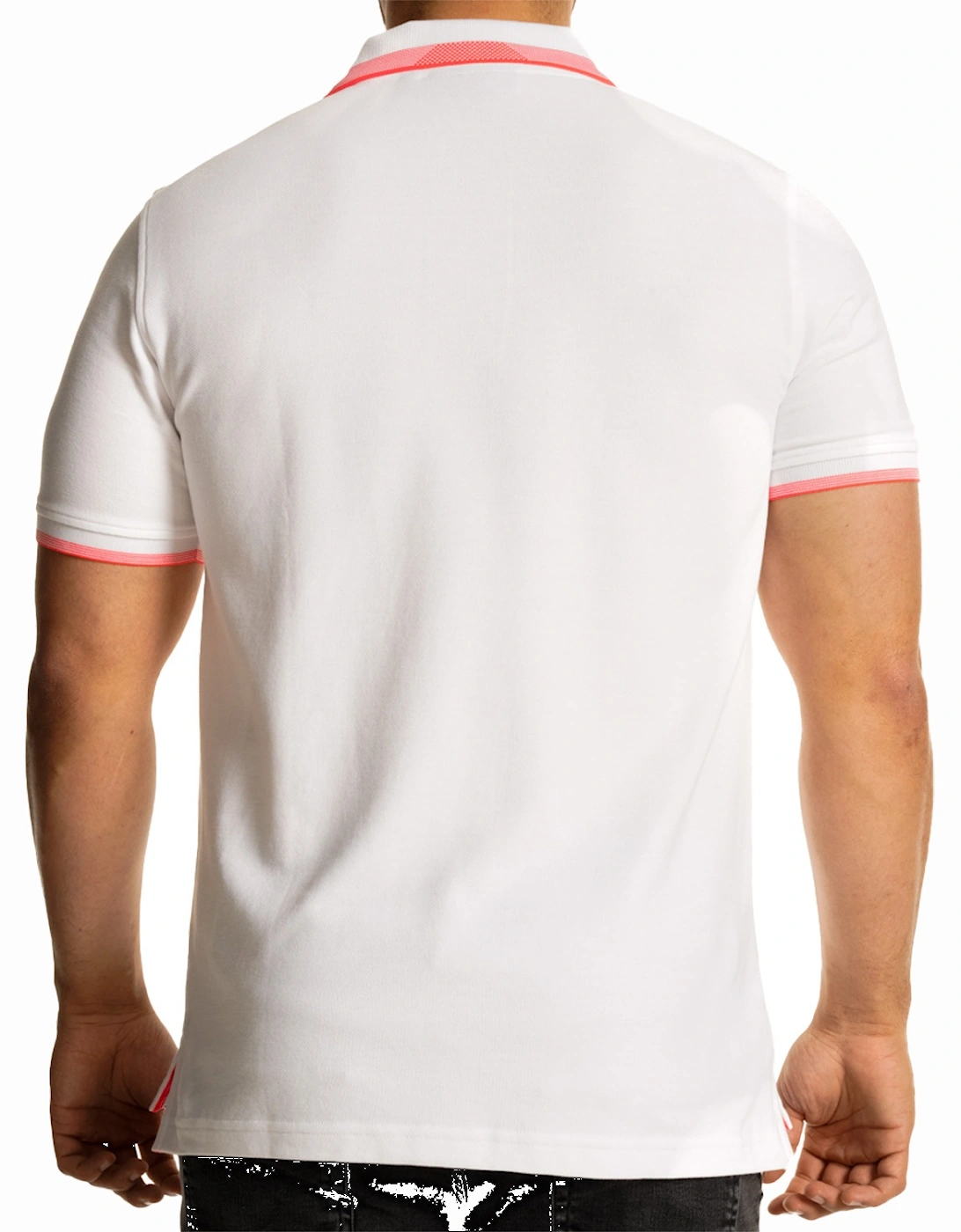 Mens Queensbury Pique Polo Shirt (White)