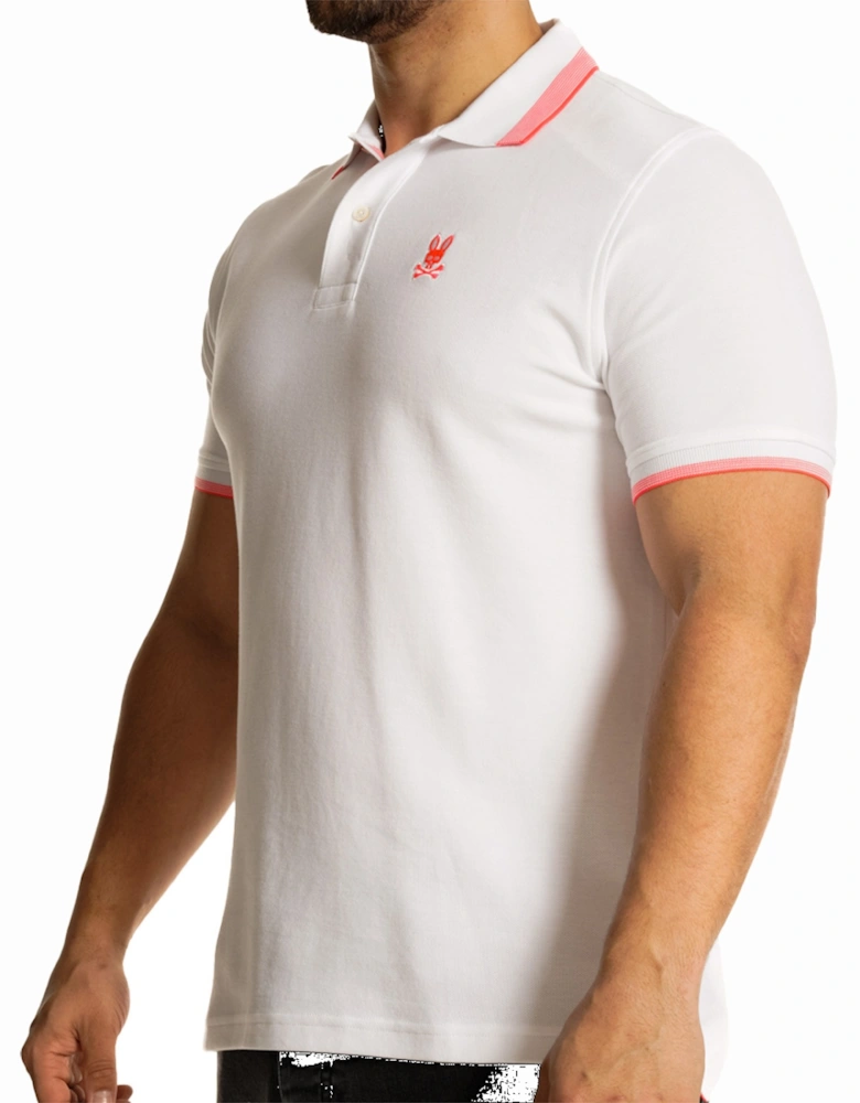 Mens Queensbury Pique Polo Shirt (White)