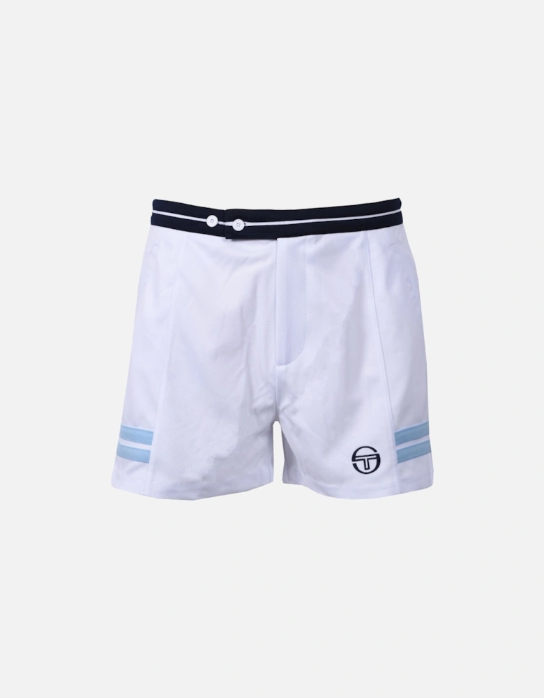 Supermac Tennis Shorts White/Clear Sky