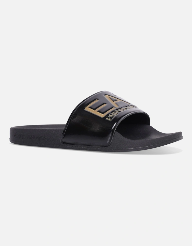 Youths Sliders (Black/Gold)