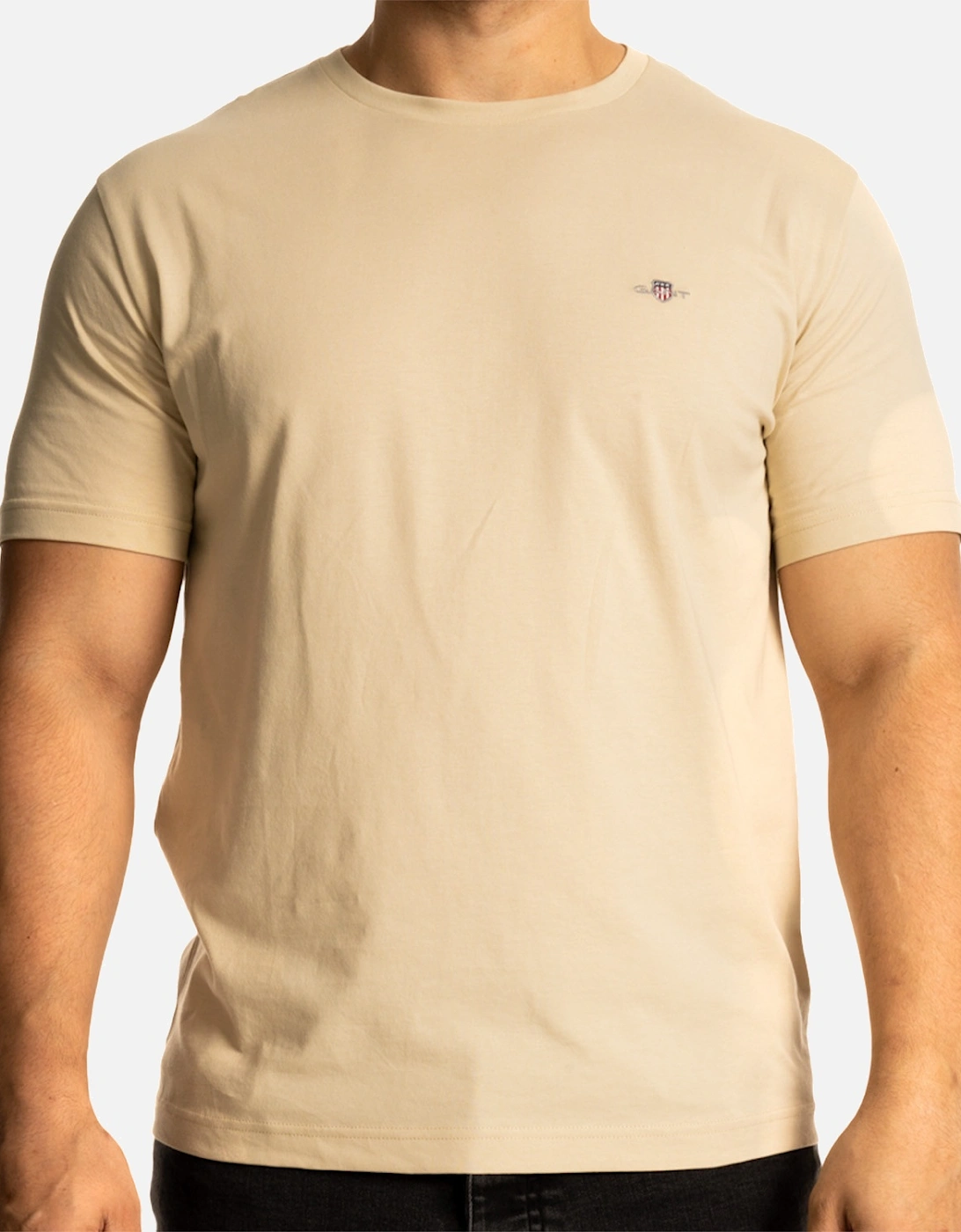 Mens Regular Shield S/S T-Shirt (Beige), 8 of 7