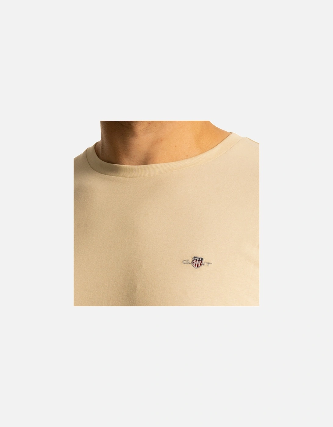 Mens Regular Shield S/S T-Shirt (Beige)