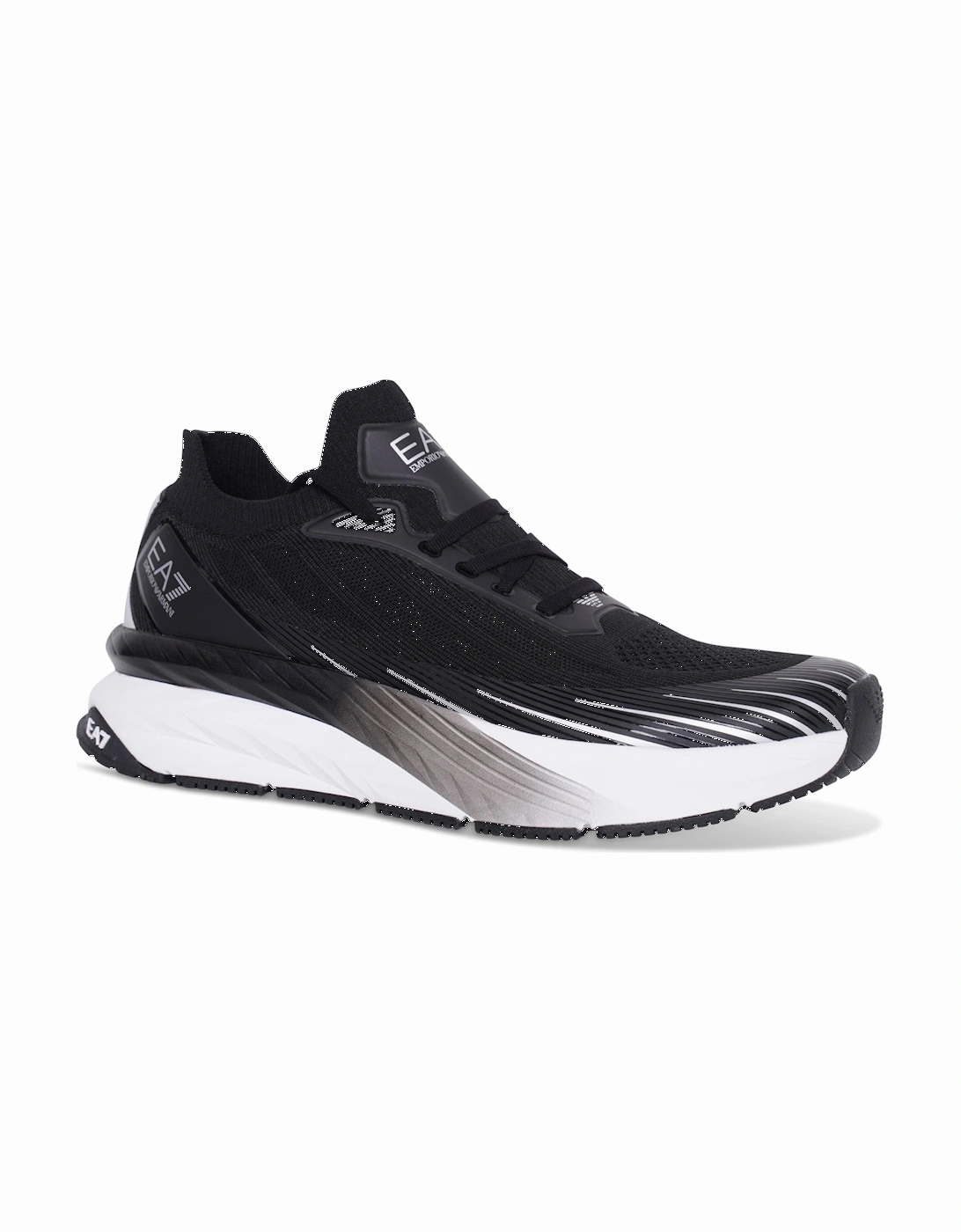 Mens Crusher Distance Mesh Trainers (Black), 4 of 3