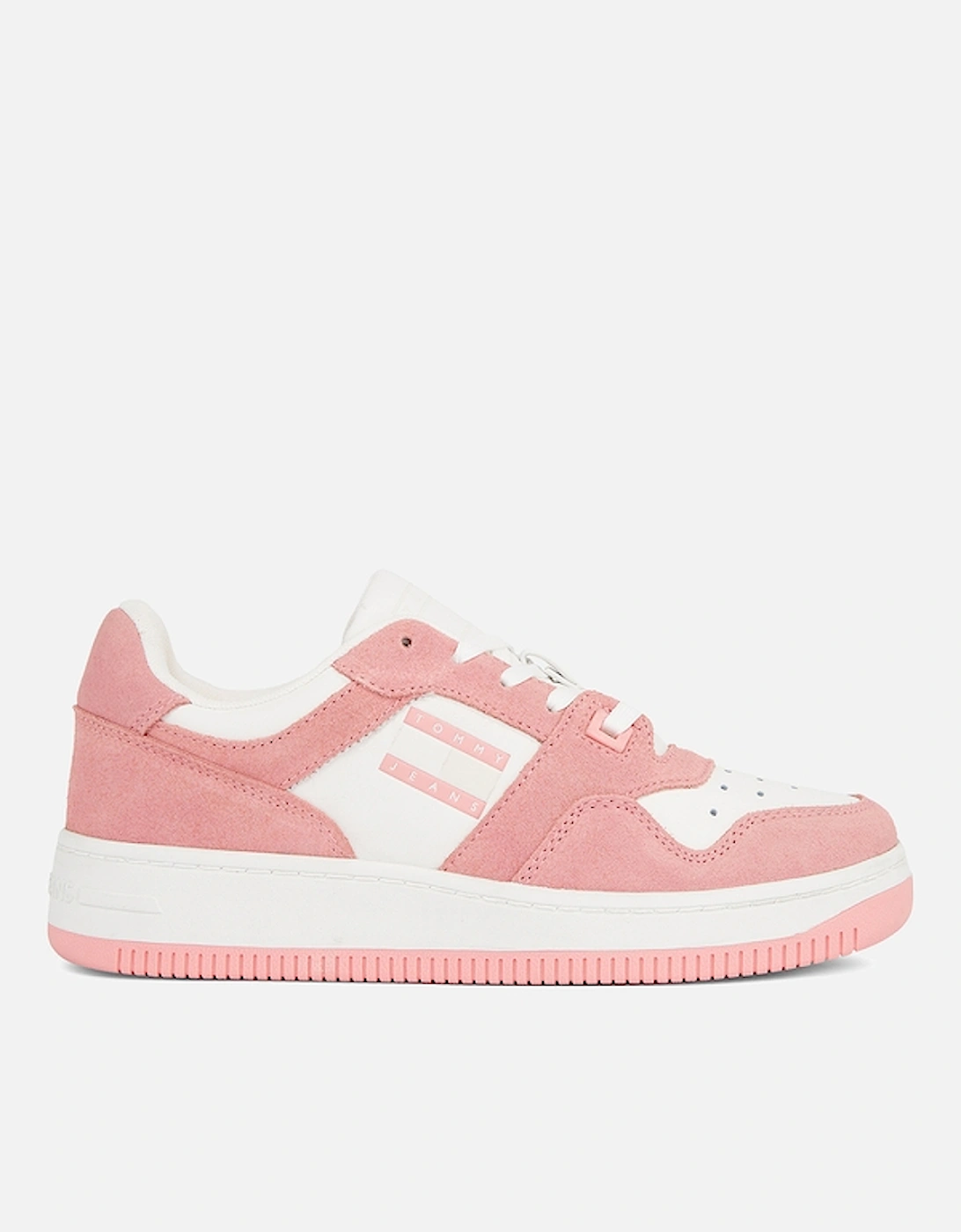 Women's Leather Suede Basketball Trainers, 2 of 1