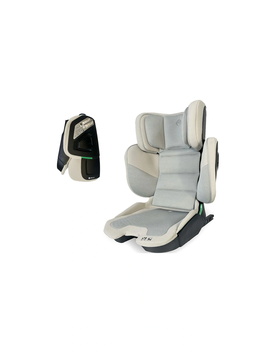 2/3 Foldable i-Size Car Seat - Stone, 2 of 1