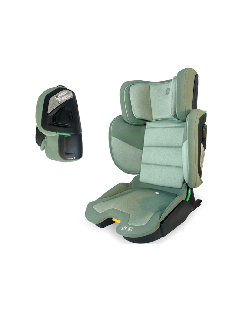 2/3 Foldable i-Size Car Seat - Sage Green