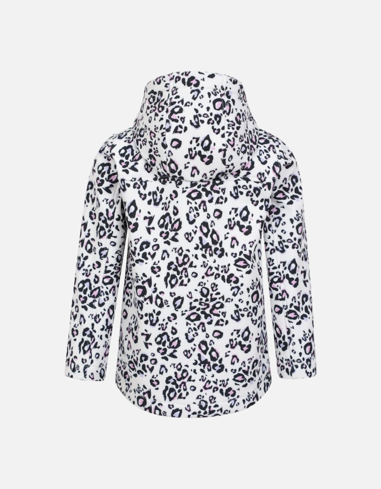 Childrens/Kids Exodus II Leopard Print Water Resistant Soft Shell Jacket