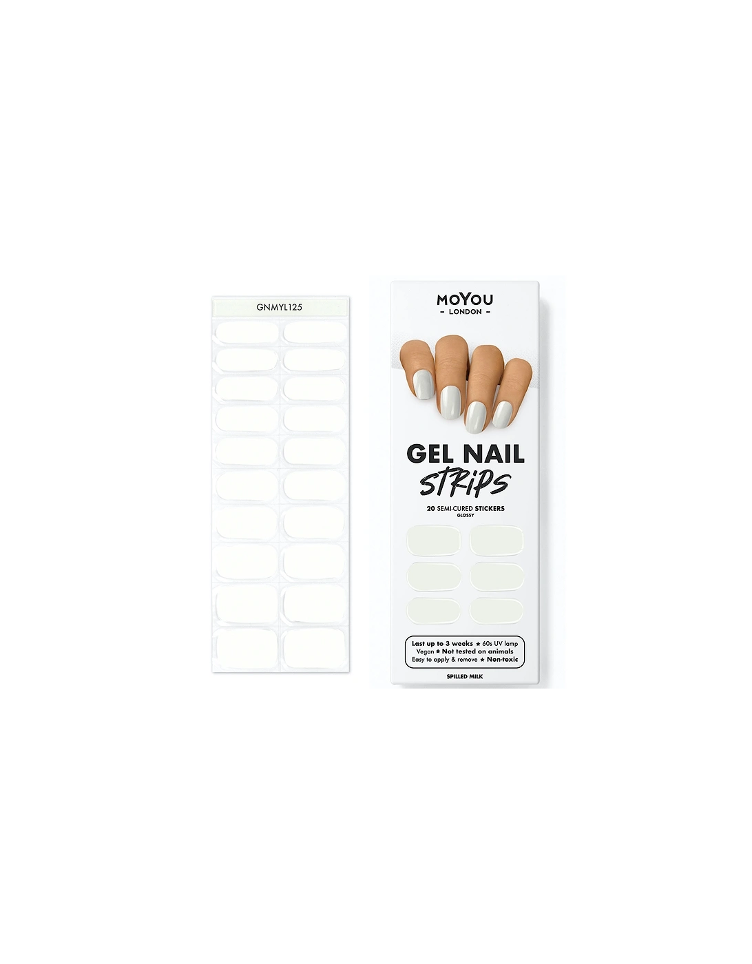 Gel Nail Strip - Spilled Milk, 2 of 1