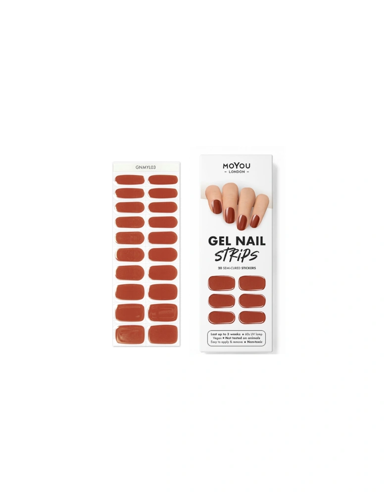 Gel Nail Strip - Cinnamon Bun