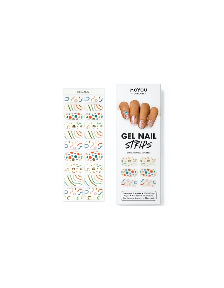 Gel Nail Strip - Confetti Dip