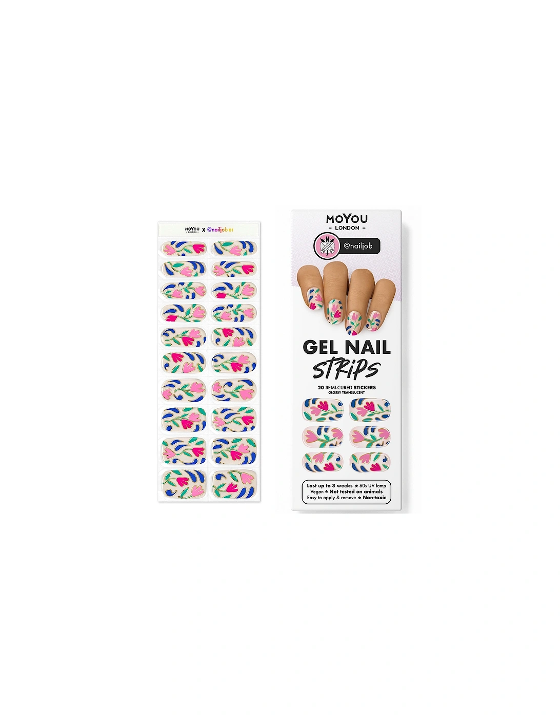 Gel Nail Strip - @nailjob 01, 2 of 1