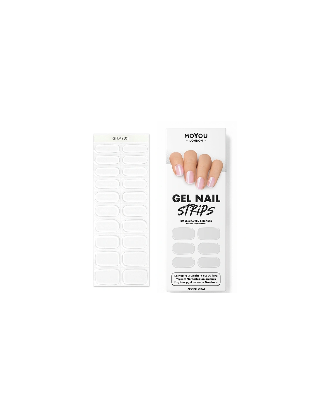 Gel Nail Strip - Crystal Clear, 2 of 1