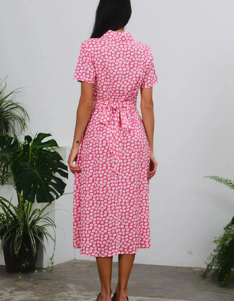 Women's Jonie Dress In Pink Daisies