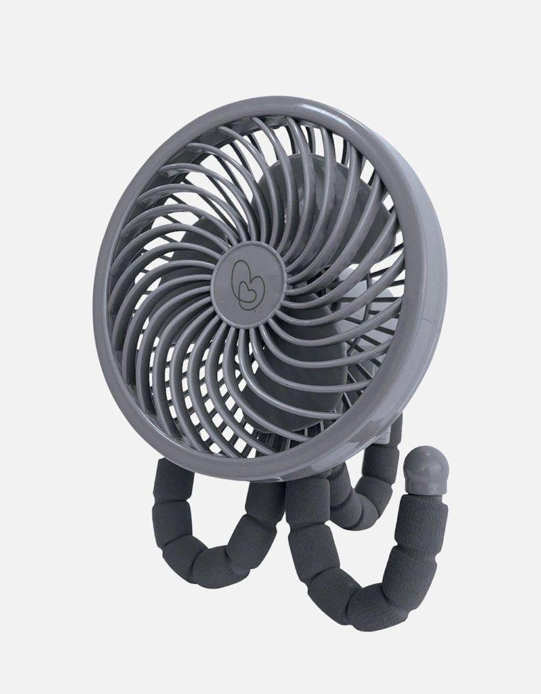 Smart-Grip Flexible Caged Fan - Grey