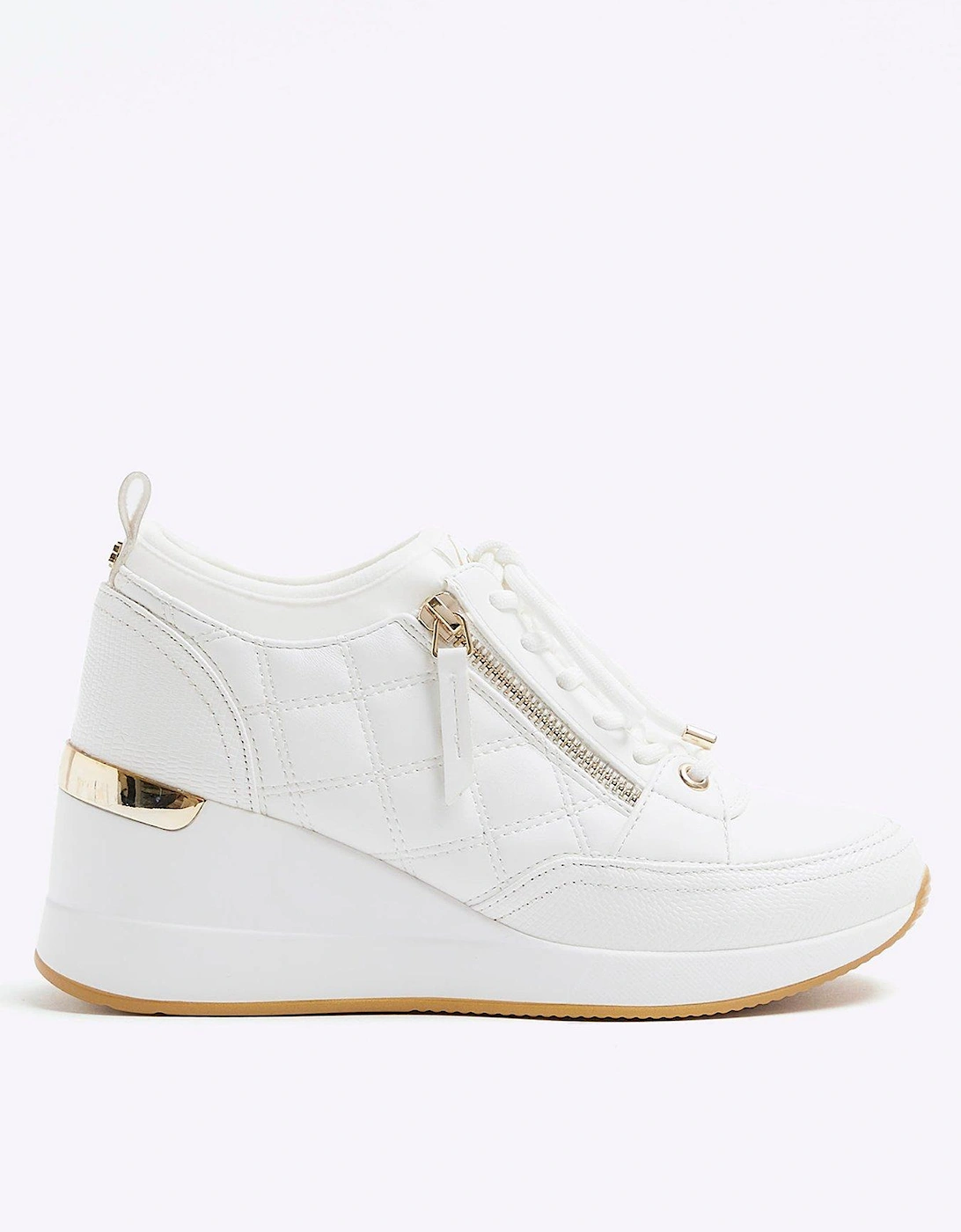 Quilted Zip Wedge Runner - white, 5 of 4