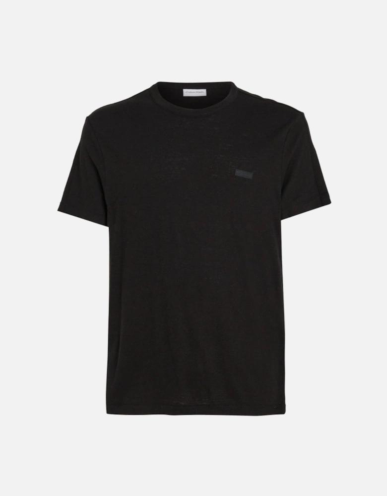 Cotton Linen T-Shirt BEH Black