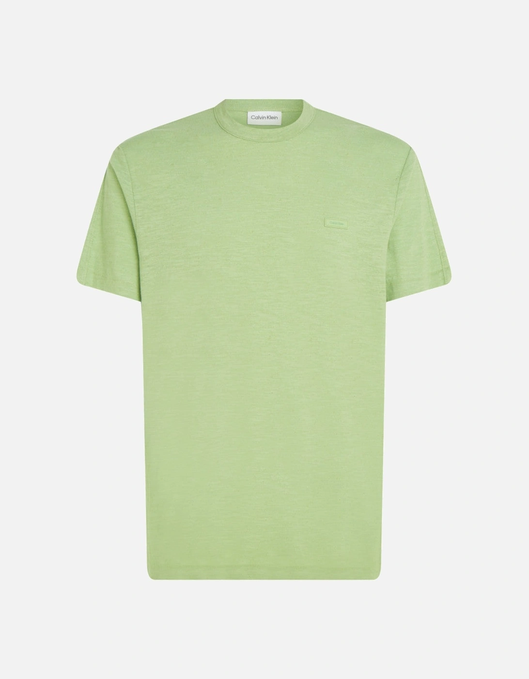 Cotton Linen T-Shirt LJ4 Quiet Green, 5 of 4