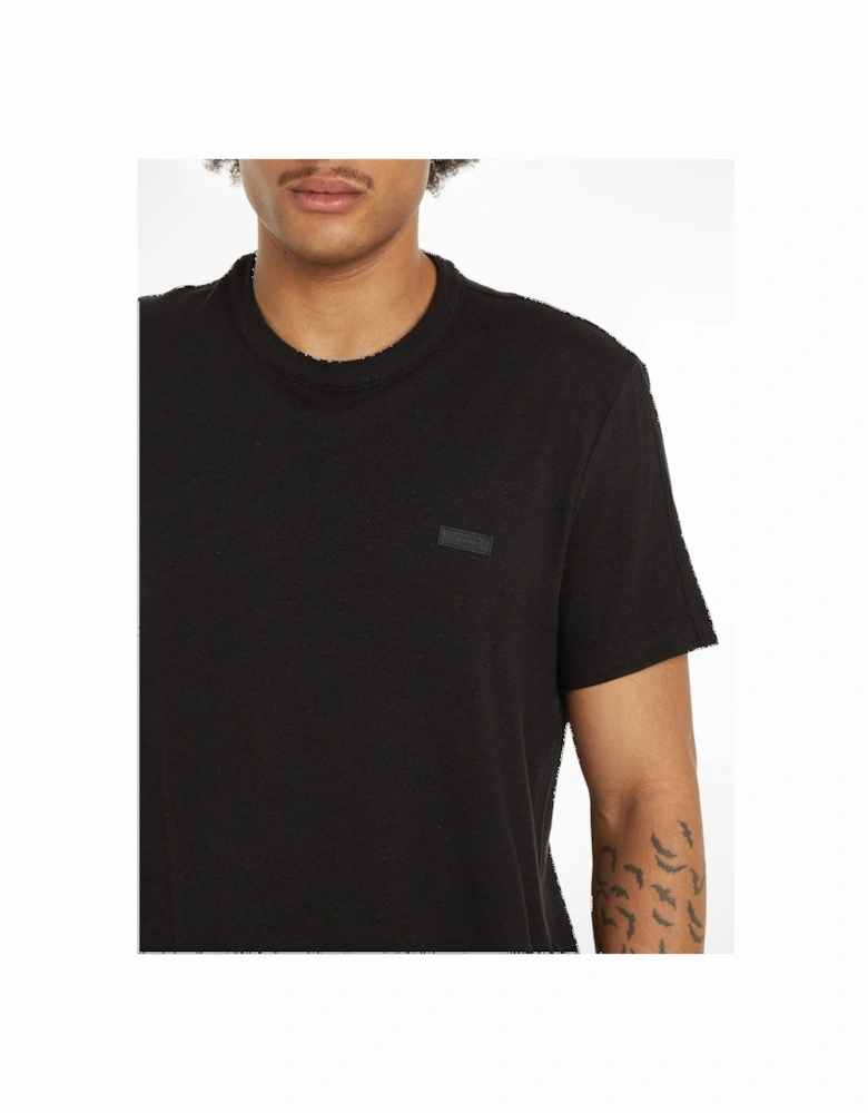 Cotton Linen T-Shirt BEH Black