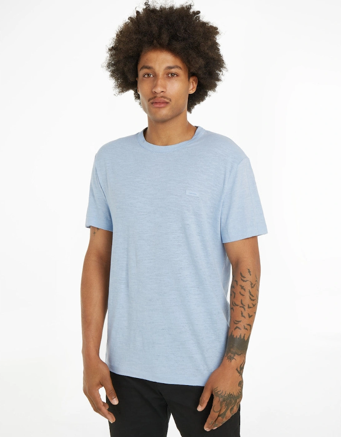 Cotton Linen T-Shirt CGK Kentucky Blue