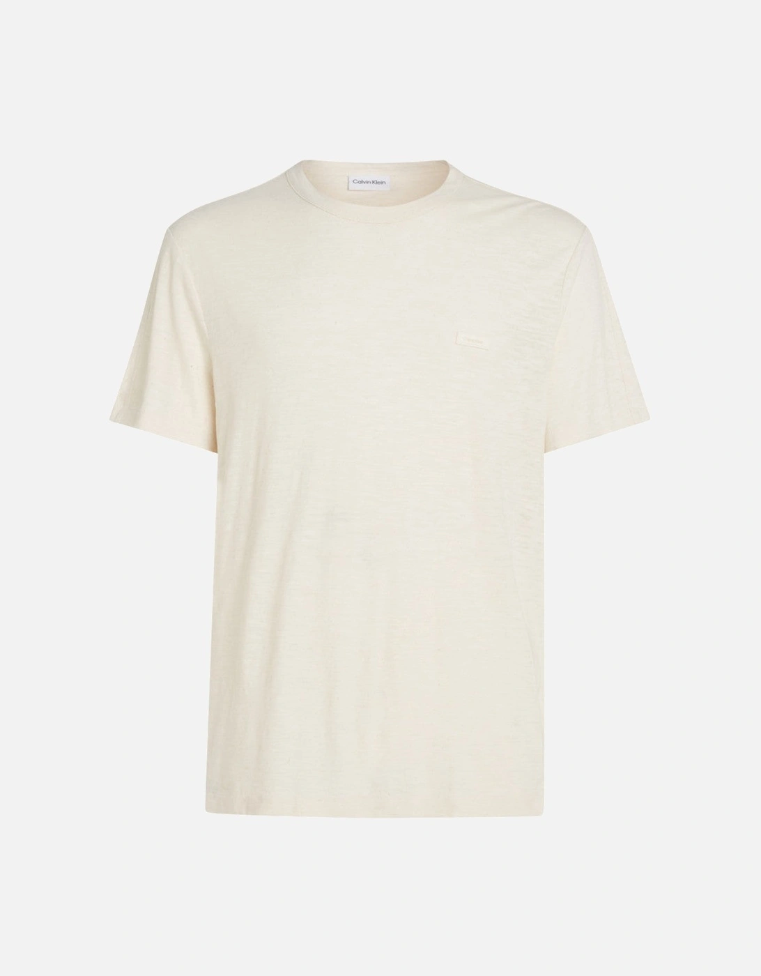 Cotton Linen T-Shirt YAH Egret, 5 of 4