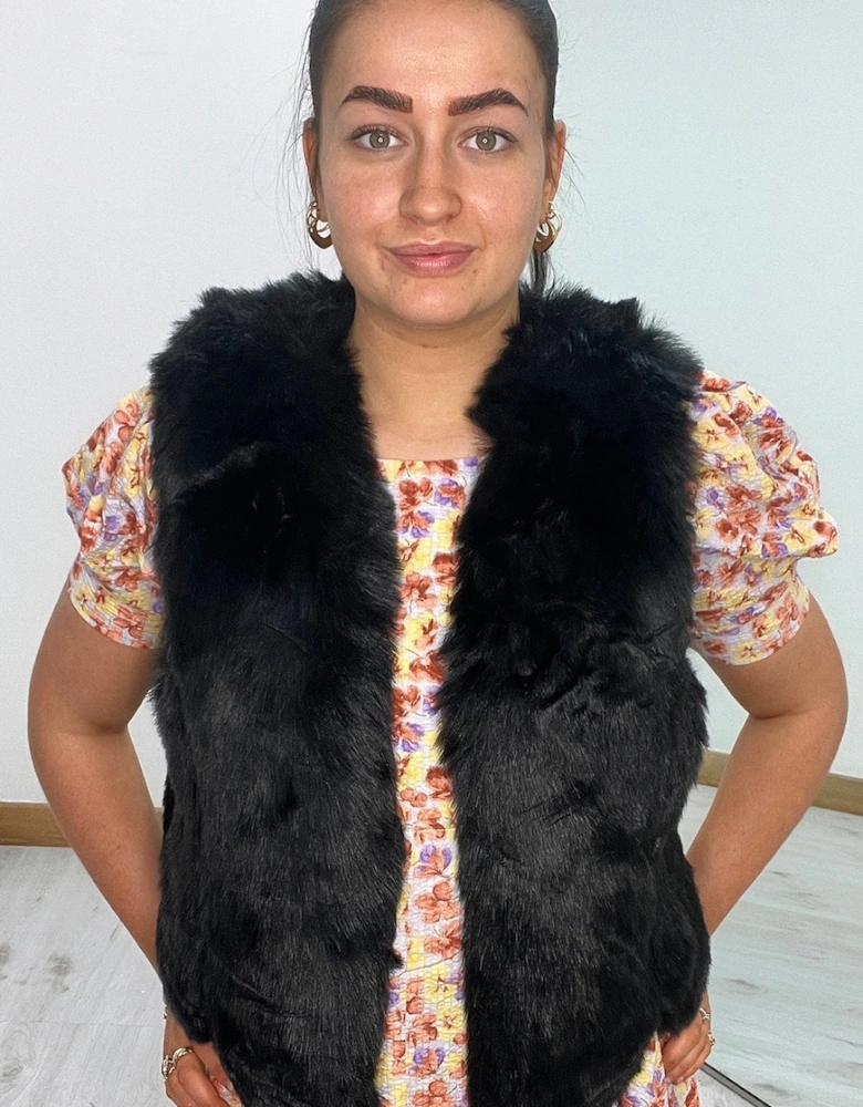 Faux Fur Short Gilet