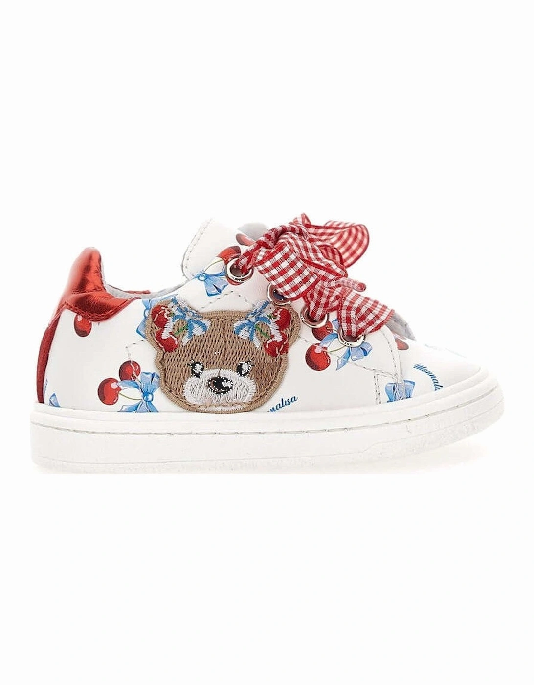 Girls White Teddy Trainers, 5 of 4