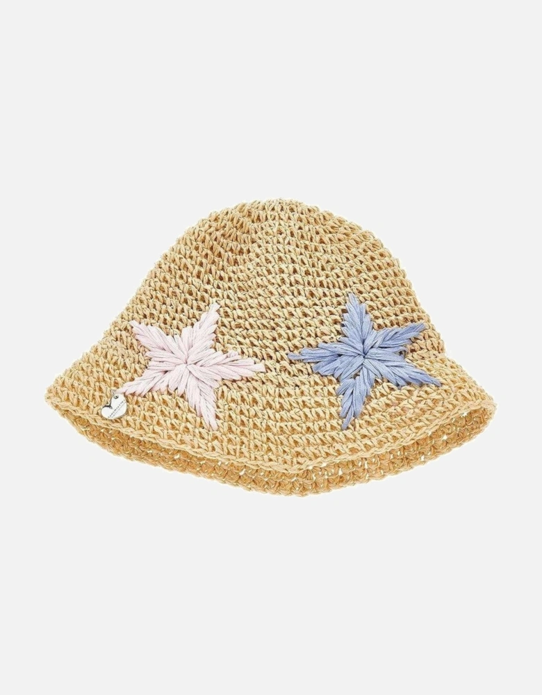 Girls Star Straw Hat