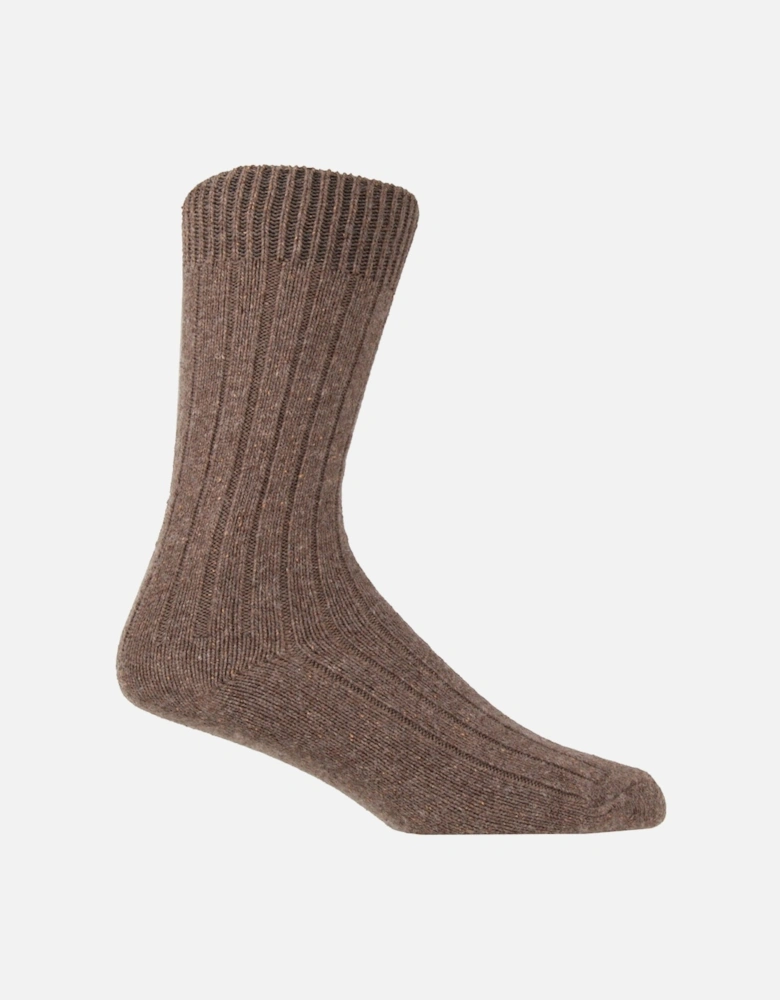 1 PAIR MENS SILK AND MERINO WOOL BLEND SOCKS