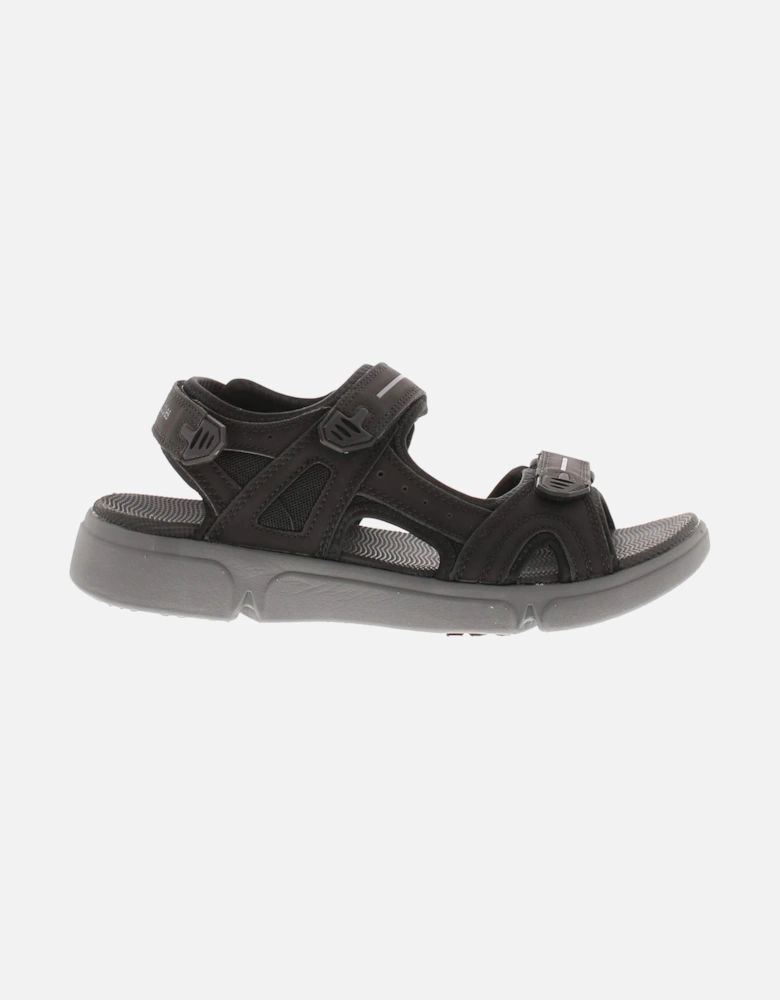 Mens Sandals Walking Castro Touch Fastening black UK Size