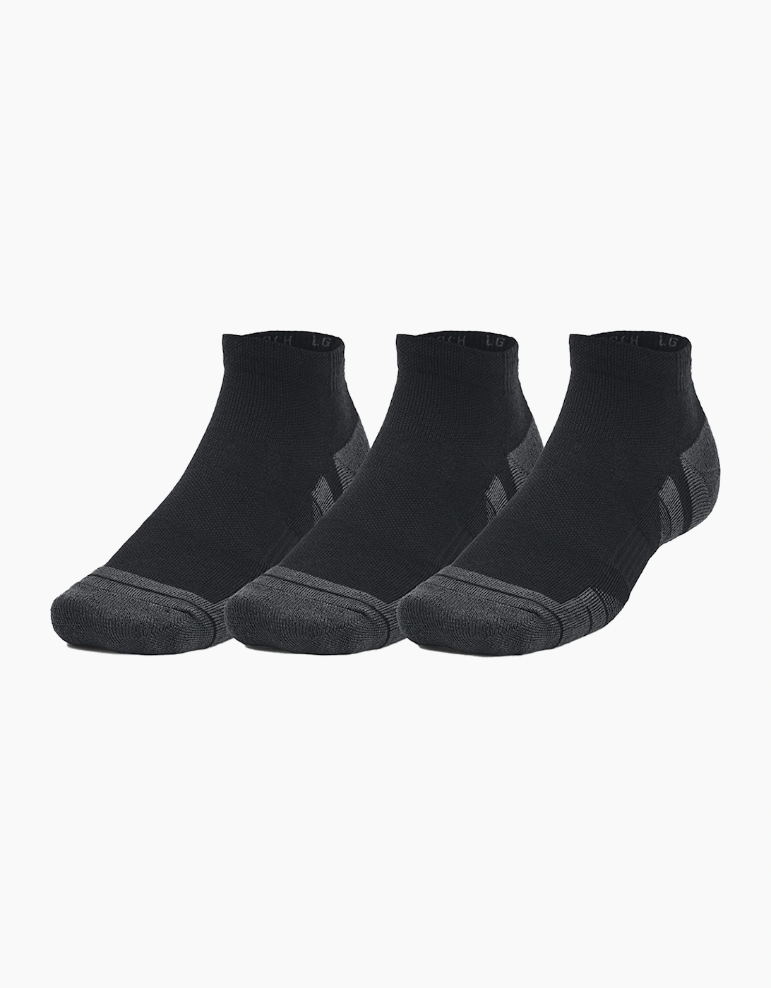 Men's Under Armour Unisex Adult Performance Tech Socks (Pack of 3) - Black - Size: 5/5.5/6.5/7/6/7.5