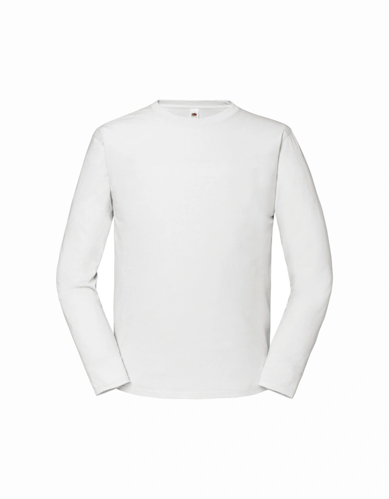 Mens Iconic Premium Plain Long-Sleeved T-Shirt