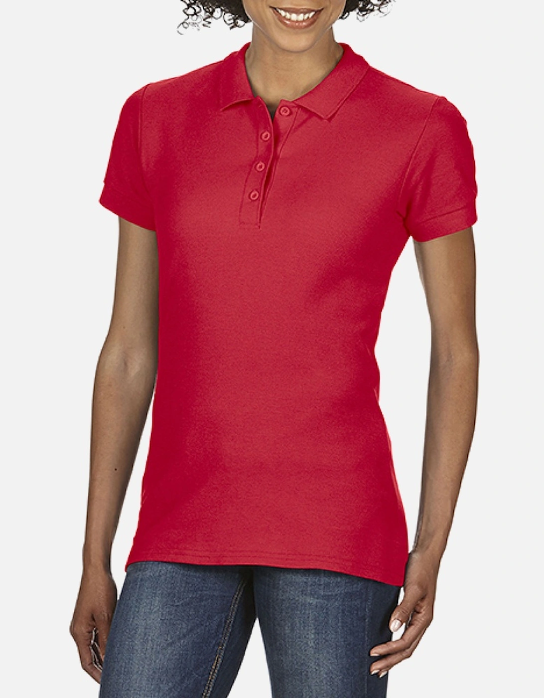 Softstyle Womens/Ladies Short Sleeve Double Pique Polo Shirt