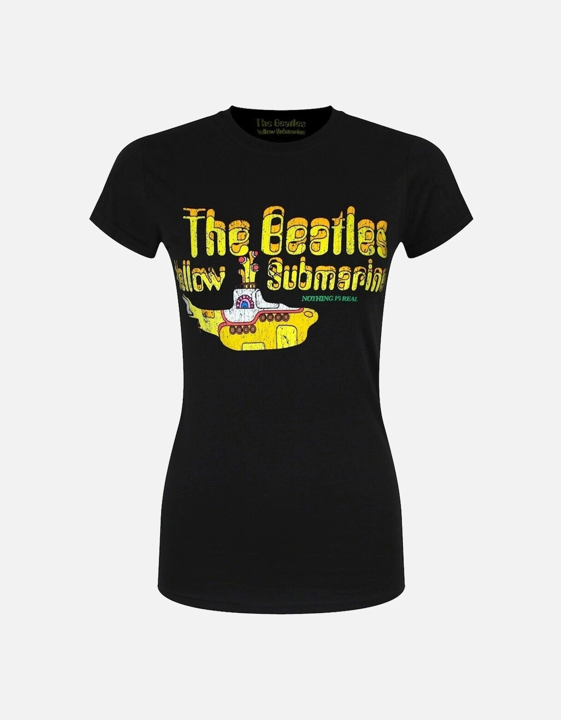 Womens/Ladies Yellow Submarine Nothing Is Real T-Shirt, 3 of 2