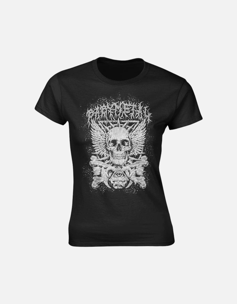 Womens/Ladies Skull And Crossbones T-Shirt