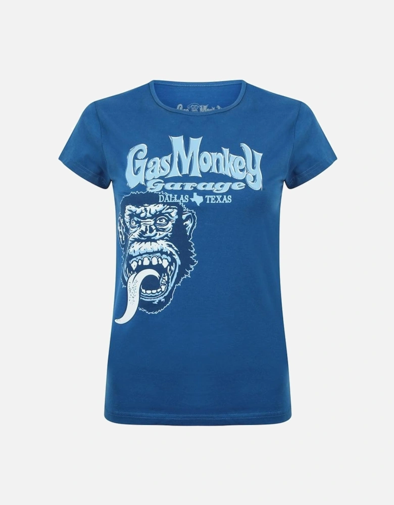 Womens/Ladies Tonal Monkey T-Shirt