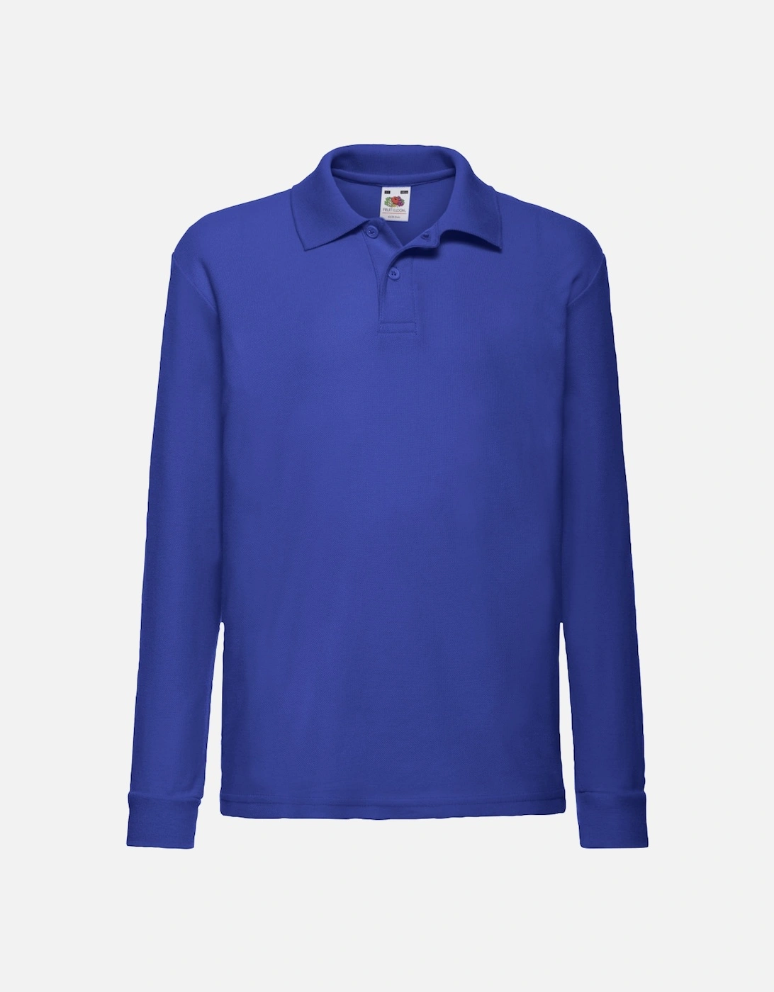 Childrens/Kids Long-Sleeved Polo Shirt, 4 of 3