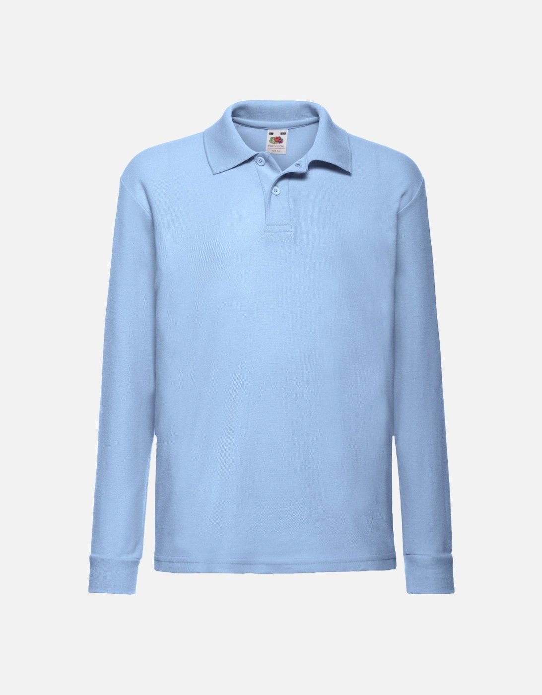Childrens/Kids Long-Sleeved Polo Shirt, 4 of 3
