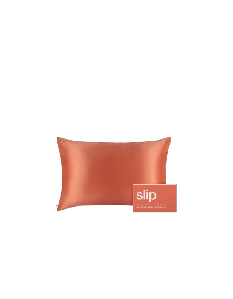 Pure Silk Queen Pillowcase - Coral Sunset