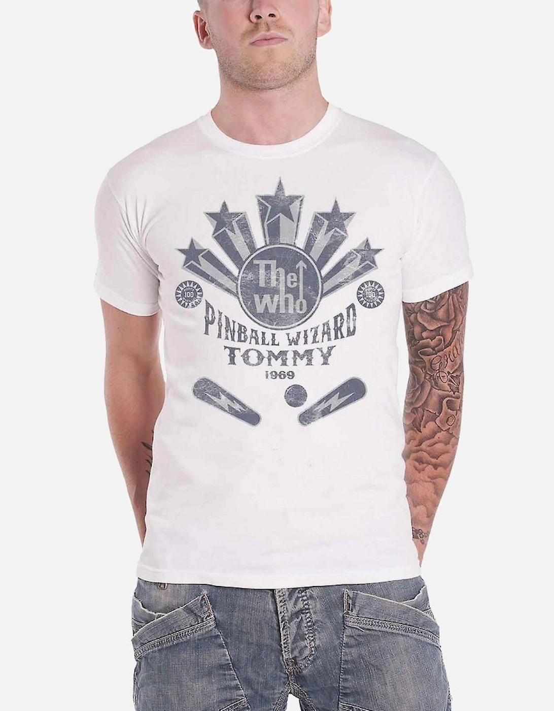 Unisex Adult Pinball Wizard Flippers Cotton T-Shirt, 4 of 3
