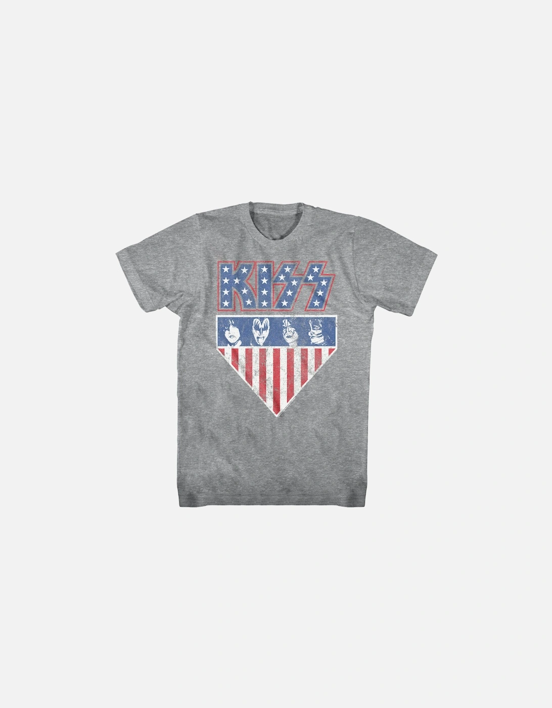 Unisex Adult Stars And Stripes Cotton T-Shirt, 2 of 1